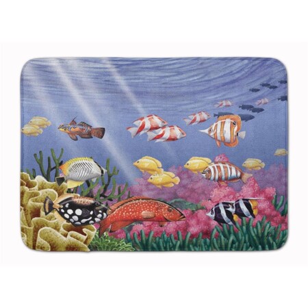 Carolines Treasures Undersea Fantasy 7 Machine Washable Memory Foam Mat PTW2032RUG
